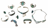 Native American Indian & Other Sterling Jewelry.