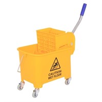 E8744  HOMCOM Mop Bucket, 21 Quart Yellow