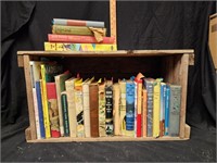 Wooden Crate & Children's Books