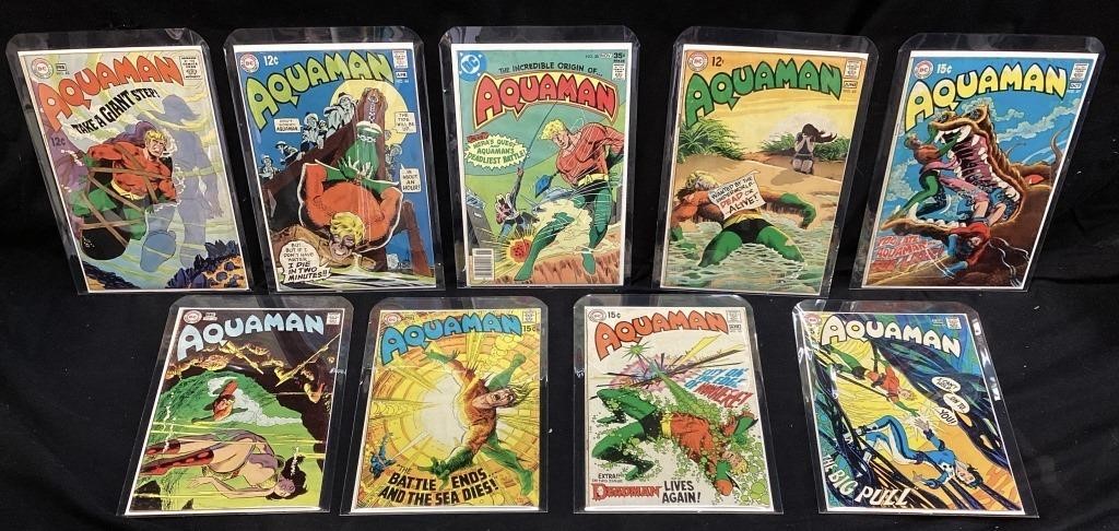 (9) DC AQUAMAN COMICS #43, #44, #45, #47, #48,