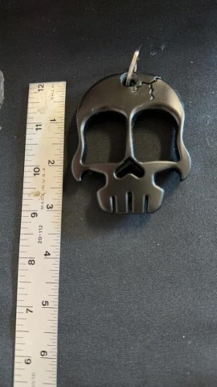 New skull bottle opener keychain