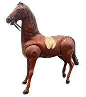 Folk Art Leather Articulating Horse