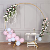 7.2 Ft Golden Metal Round Backdrop Arch