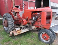 CASE TRACTOR W/ WOODS BELLY MOWER