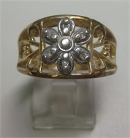 Gold Over Sterling Silver Ring - Hallmarked