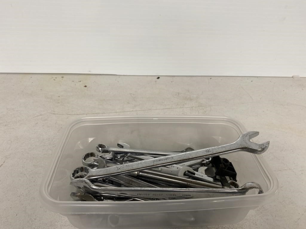 Tub of wrenches