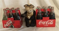 (6) -8oz Glass Coca Cola Bottles