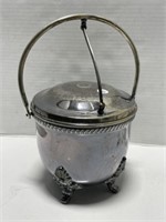 Silver Plate Footed Ice Bucket - Thermos Brand