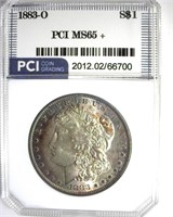 1883-O Morgan PCI MS65+ Nice Toning