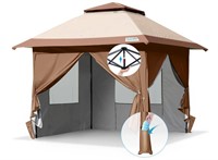 Quictent 13'x13' Pop up Gazebo Canopy Tent with 4