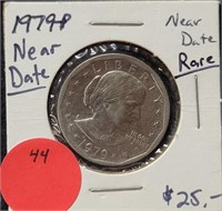 1979 SUSAN B. ANTHONY $1 COIN - NEAR DATE