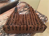 BRAND NEW - Sharif Leather Leopard Handbag - FINE