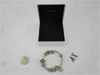 Authentique bracelet Pandora en argent 925 +