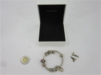 Authentique bracelet Pandora en argent 925 +