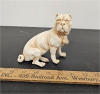 Old Glazed Bulldog Statue- Marked "R" on bottom