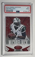 2014 Panini #67 Michael Vick Red Camo PSA 9 Pop 1