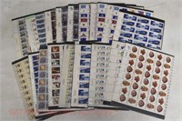 Full & Half Sheets of Stamps: