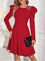 EMERY ROSE Pearl-embellished Dress-M