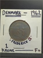 1962, Denmark coin