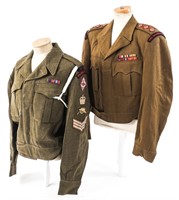 WWII - COLD WAR CANADIAN ARMY NCO & OFF. BLOUSES