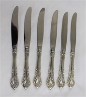 Lot of 6 sterling silver knives