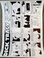 LTD ED Chester Gould DICK TRACY Comic Strip Art L