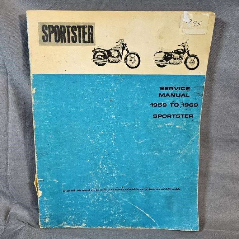 Harley Davidson Sportster Service Manual 1959-69