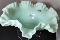 Pastel Green Hobnail Bowl 10" W x 4 1/2" T