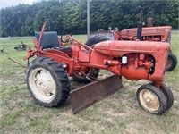 AC C Tractor w/ 66in belly Blade - non running