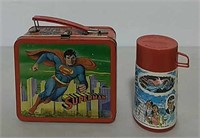 Superman lunch box & thermos