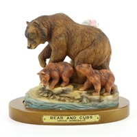 Cyrus Noble Bear And Cubs Decanter