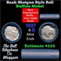 Buffalo Nickel Shotgun Roll in Old Bank Style 'Bel