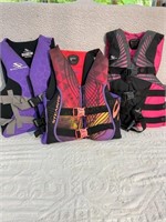 3 Stearns Life Jackets