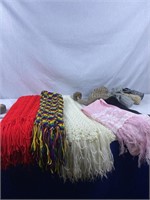 Hand crochet scarves & gloves