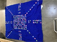 Hand crochet afghan