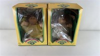 2pc Colleco 1985 Cabbage Patch Kids Dolls