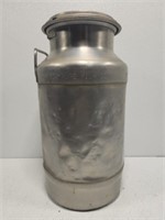 Vintage metal barber pure milk jug