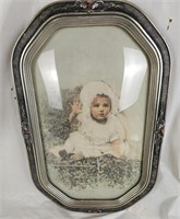 Bubble Glass Ornate Frame Picture