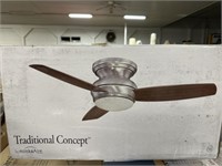 TRADITIONAL CONCEPT CEILING FAN WHITE BLADES