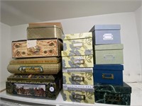 Lot of photograph storage boxes