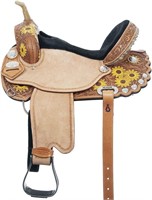 HILASON Flex Tree Western Horse Saddle 15 In