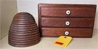 BEEHIVE & WOOD DRAWER JEWELRY BOXES