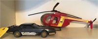 A-TEAM ERTL METAL HELICOPTER, KNIGHT RIDER CAR