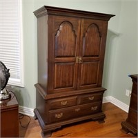 Modern Drawer Armoire - Contents Not Included