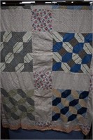 Machine Stitched Quilt Top Only 72x80