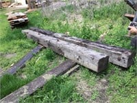 2 - 12"x12"x 16' & 17' creosoted timbers. 2 -
