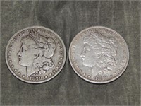 1878 S & 1879 O Morgan SILVER Dollars