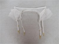 Women's LG Lingerie Garter Belt, White Large