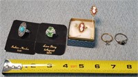 5- Vintage Rings & Pin
