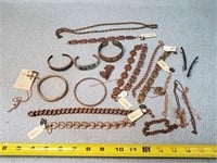 Large Lot of Copper & Other Vintage Jewelry